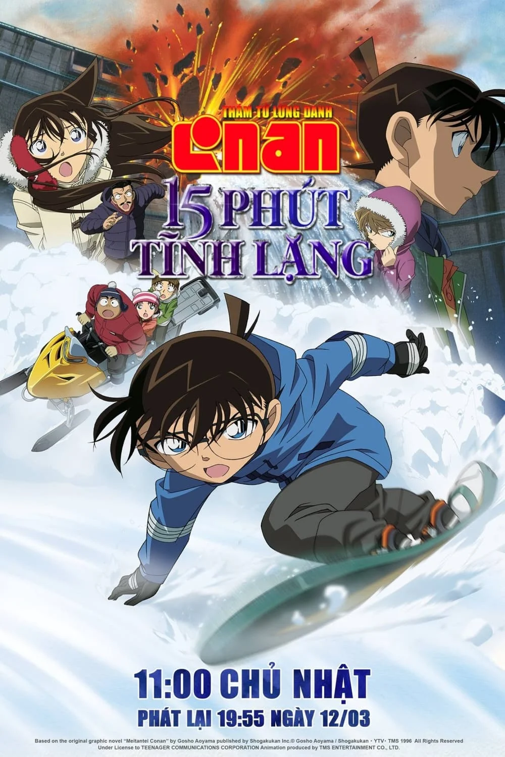 Xem phim Thám Tử Lừng Danh Conan 15: 15 Phút Tĩnh Lặng - Full HD Vietsub