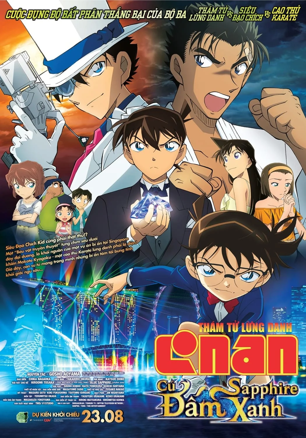 Xem phim Thám Tử Lừng Danh Conan 23: Cú Đấm Sapphire Xanh - Full HD Vietsub