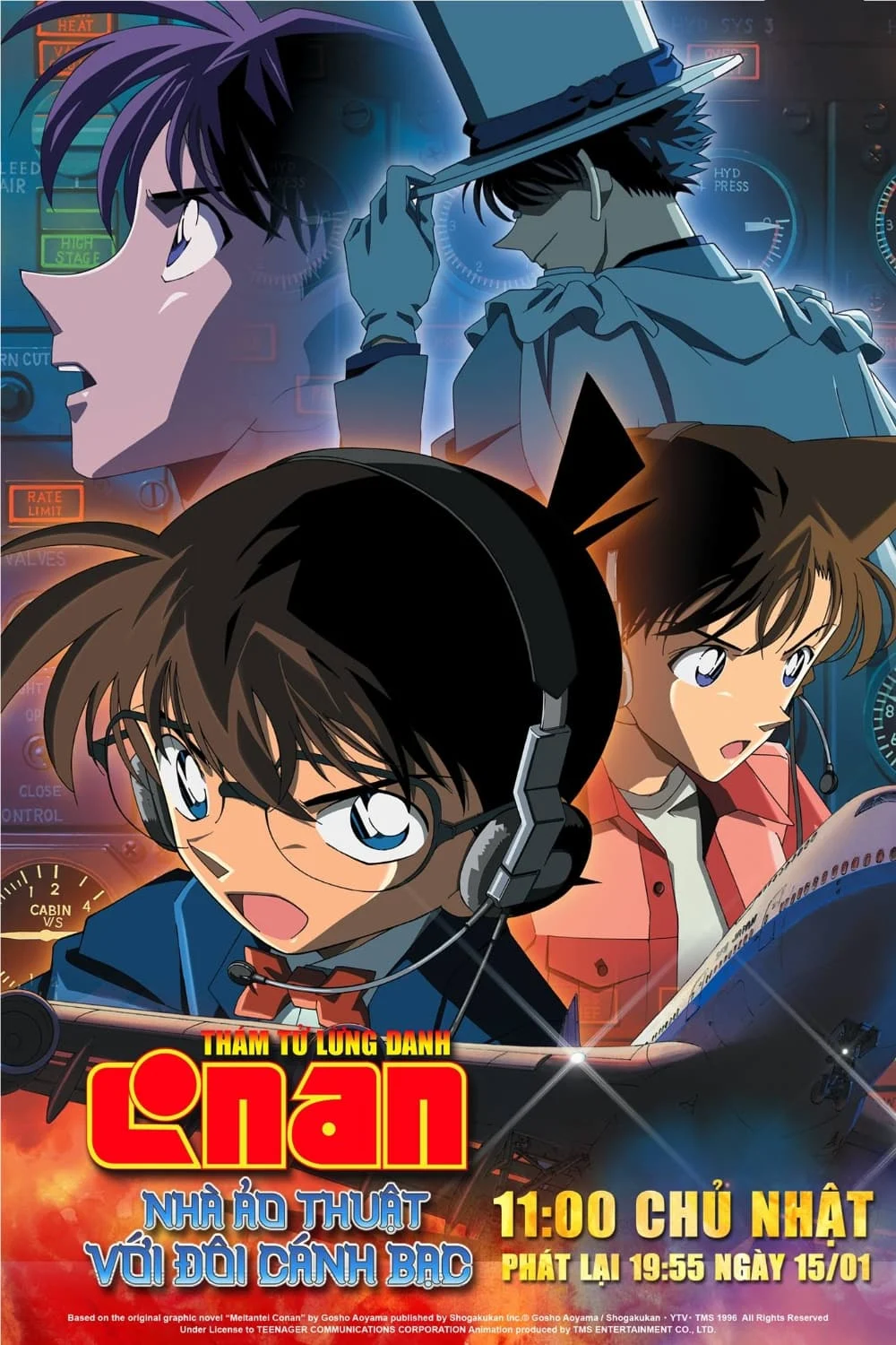 Xem phim Thám Tử Lừng Danh Conan 8: Nhà Ảo Thuật Với Đôi Cánh Bạc - Full HD Vietsub