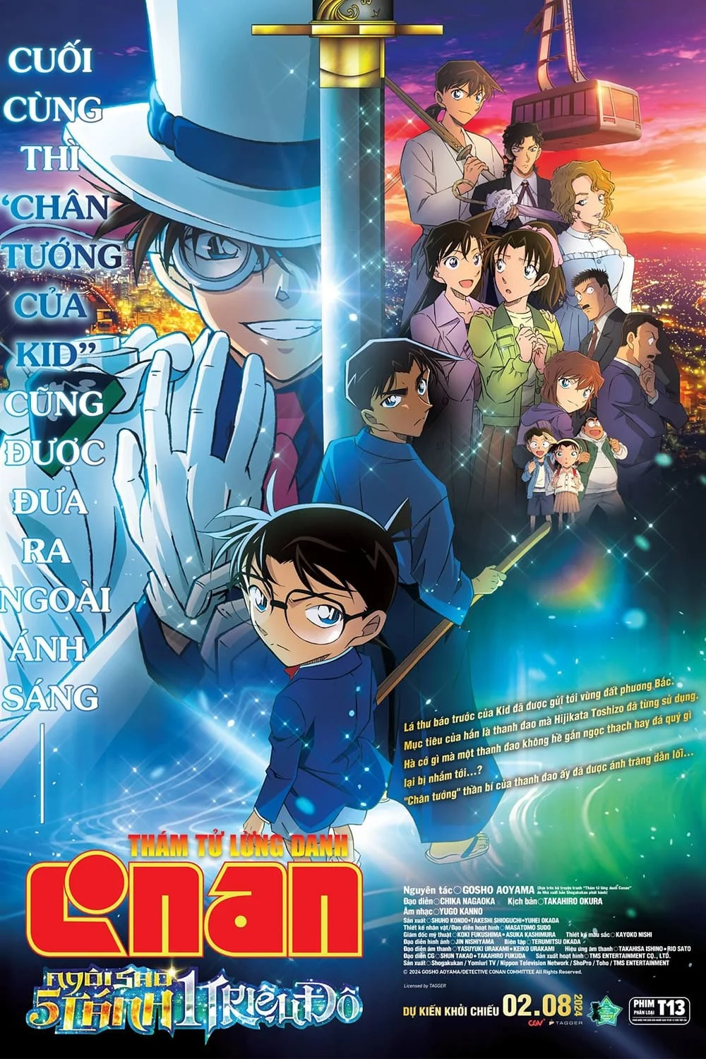 Xem phim Thám Tử Lừng Danh Conan: Ngôi Sao 5 Cánh 1 Triệu Đô - Full HD Vietsub