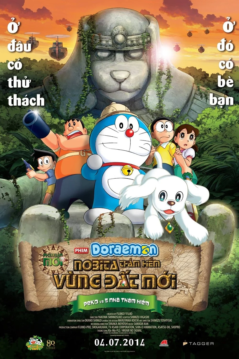 Xem phim Doraemon: Nobita Thám Hiểm Vùng Đất Mới – Peko và 5 Nhà Thám Hiểm - Full HD Vietsub