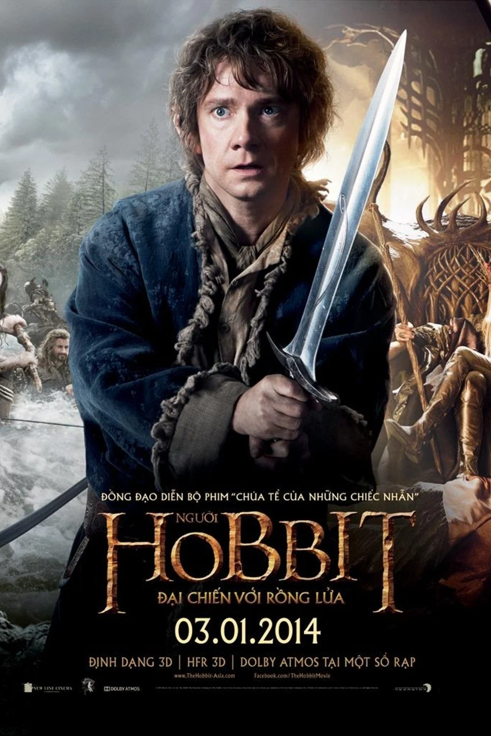 Xem phim Người Hobbit: Đại Chiến Với Rồng Lửa - Full HD Vietsub