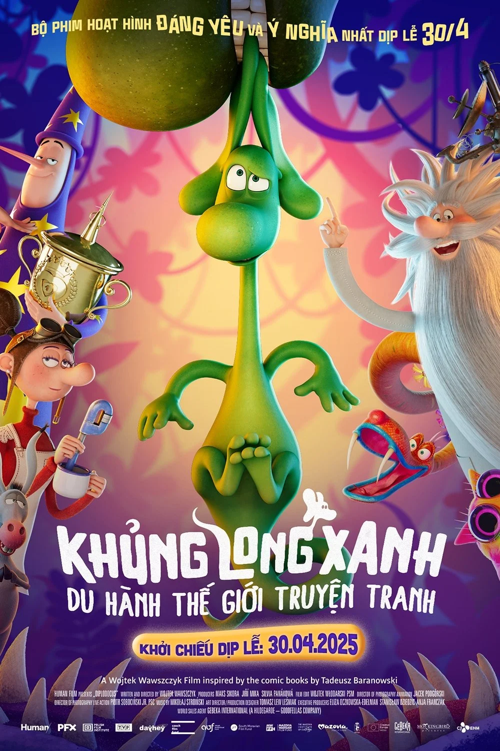Xem phim Khủng Long Xanh Du Hành Thế Giới Truyện Tranh - Full HD Vietsub